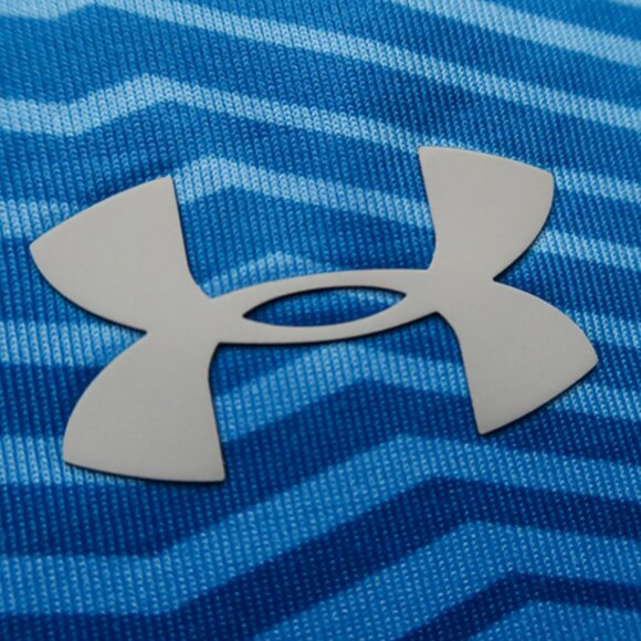 Under Armour HeatGear Blue Graphic Striped Polo (XL) OMG! ⛳️ - Picture 1 of 10